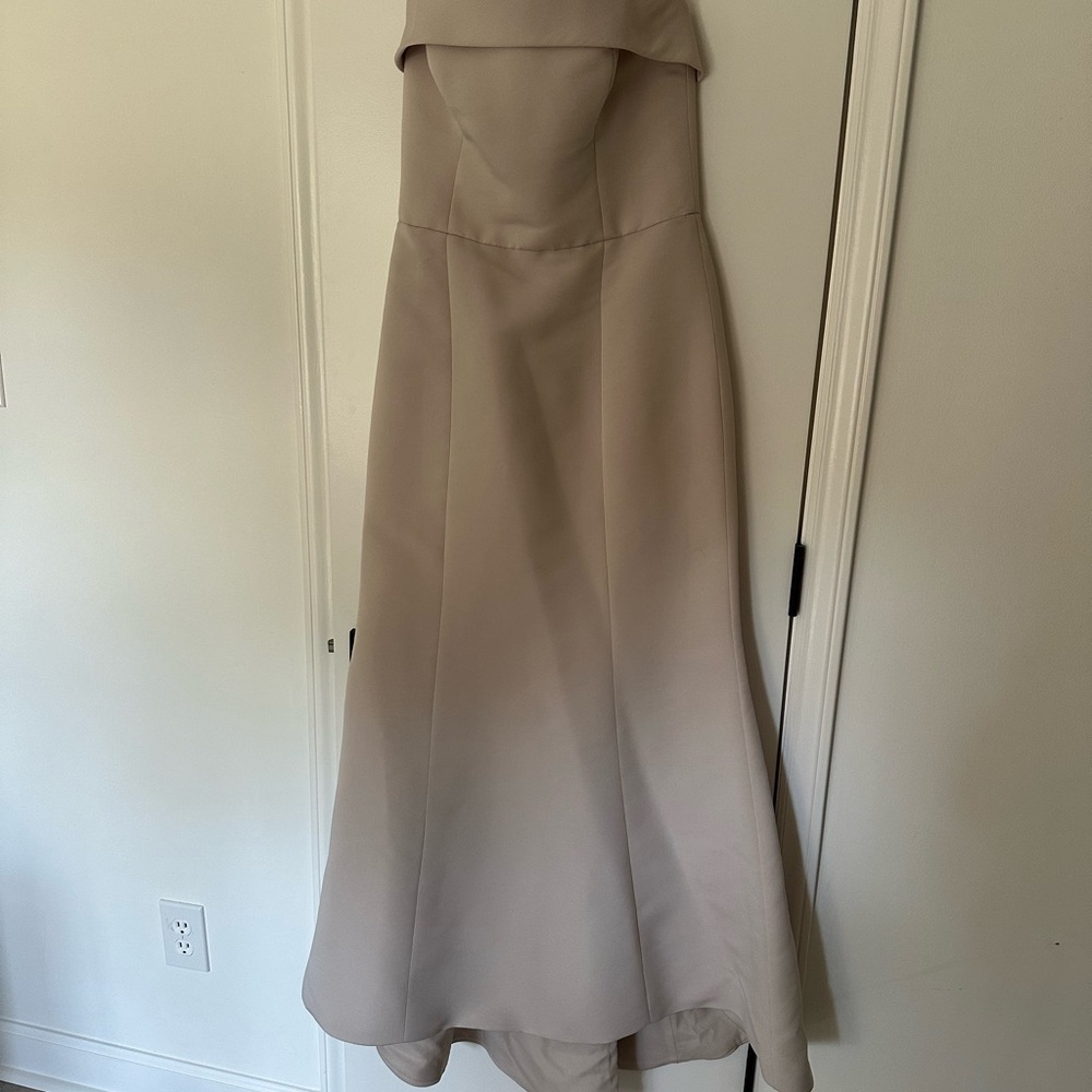 Elegant Cream Strapless Dress